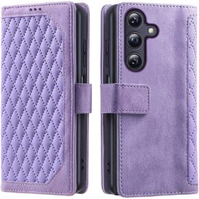 حافظة لهاتف Samsung Galaxy A25 5G، مع فتحة للبطاقة ومسند، محفظة حماية كاملة مغناطيسية من جلد البولي يوريثان مقاومة للصدمات لهاتف SamsungA25 A 25 GalaxyA25 (أزرق، Samsung Galaxy A25 5G) in Kuwait