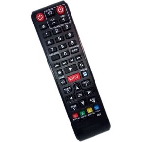 Replaced Remote Control Compatible for Samsung BD-E5400/ZA BDE5300/ZA BDE5400ZC BDEM53C BD Blu-Ray DVD Player