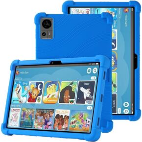 for TECLAST T60 Tablet 2024 Tablet case with [Kickstand] [Case for Kids Kids Friendly] Shockproof Silicone Case Tablet Protective Kickstand Cover Case for TECLAST T60 Tablet Android 14 (Blue)