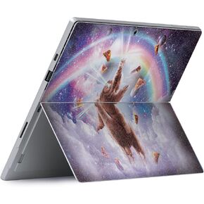 MightySkins Glossy Glitter Skin Compatible with Microsoft Surface Pro 8 - Cat Sloth Llama | Protective, Durable Textured Glossy Glitter Finish | Easy to Apply | Made in The USA