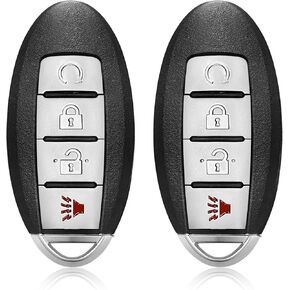 2 Keylessbest Replacement for 2017 2018 Nissan Rogue Key Fob Remote Control KR5S180144106 4 Buttons 433MHz