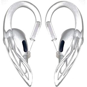 JNSA Air Pods Pro 2 Ear Hook [Compatible with AirPods Pro 2/1 & AirPods3/2/1] [Comfort][Lightweight][Anti Slip, Anti Drop, Anti Lost] AirPod EarHooks Clear