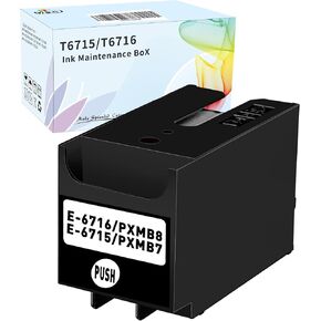 MS.R T6715 T6716/PXMB7/PXMB8 Ink Maintenance Box for Workforce Pro WF3820 4720 4730 4734 4740 4820 4830 4834 EC-4020 4030 4040 ET-8700 WF-M5799 M5299 WF-C5710 C5790 C5210 C529R C579R C5290 (1 Pack)