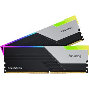 fanxiang RGB DDR5 RAM 32GB (2x16GB) 6400MHz (Intel XMP 3.0) CL40 1.35V Desktop Memory,Perfect for Gaming, Streaming, and Creative Workstations, Intel XMP & AMD Expo Ready