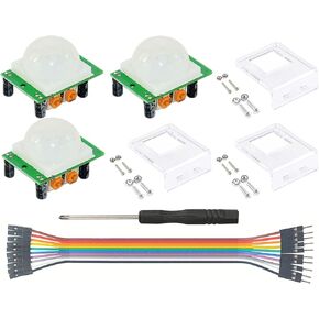 3 Pcs HC-SR501 PIR Motion Sensor Miniature Human Infrared Sensing Module for Raspberry Pi Arduino Sensors