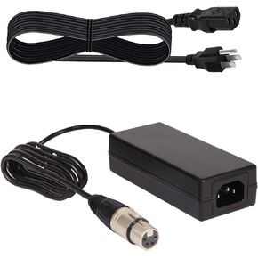 XLR 4Pin Female Plug 12V 4A Adapter Compatible with Marshall V-R841P-AFHD 8.4" Portable LCD Monitor V-PS12-5V-XLR 4-Pin, Compatible with Datavideo Data Video SE2200 HD-SDI Digital Video Switcher