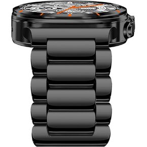 Stainless Steel Band Compatible for Samsung Galaxy Watch Ultra 47mm(2024), No Gap Business Metal Strap for Galaxy Watch 7 Ultra 47mm Men Women