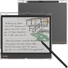 Clear Case for 10.3" Onyx Boox Note Air 4 C 2024 Released/Boox Tablet Note Air 3 C/Boox Tablet Note Air3 B/W Cover with Thicken Corners & Pen Holder, Ultrathin (Clear Pen Holder Style)