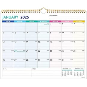 Wall Calendar 2024-2026 – Mar 2024 - Feb 2026, 2 Year Calendar 2024-2026, 11 x 8.5 In, 2024 Calendar 24 Months, Small Monthly Calendar 2024, with Ruled Blocks, Thick Paper, Holidays, To-dos ＆ Notes