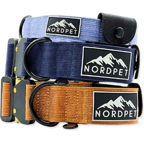 Premium Lightweight Airtag Dog Collar - Durable Nylon, Soft Padding, Heavy Duty Quick Release Buckle | Dog Collars for Medium Dogs & Large Dogs | Air Tag Dog Collar (Size 2, Tiger Eye)