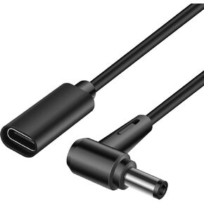 YACSEJAO USB C Female to DC 4.0×1.35mm Adapter,0.2M Type C Female Input to 20V DC PD Power Charge Adapter for Laptop