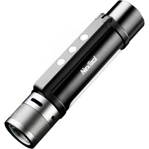 NexTool Rechargeable LED Flashlight, Waterproof, Zoomable, Magnetic, USB Charging, 1000 Lumens, 360 Rotation, 240m Irradiation Distance
