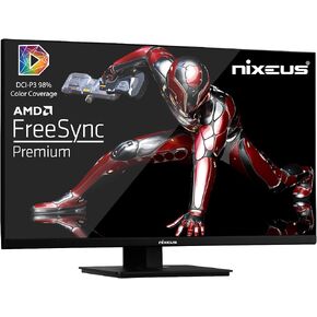 Nixeus EDG 27" Fast IPS KSF LED 2560 x 1440 AMD FreeSync Premium Certified 165Hz Gaming Monitor (NX-EDG27X), Black