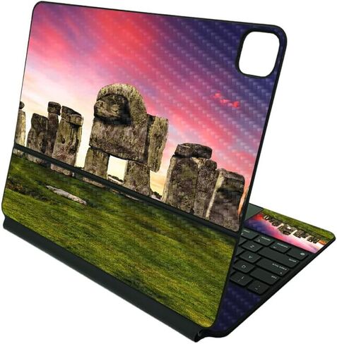 Glossy Glitter Skin Compatible with Apple Magic Keyboard for iPad Pro 12.9" (5th Generation) - Fissure - Premium 3M Vinyl Protective Wrap Decal Cover | Crafted in The USA by MightySkins in Kuwait