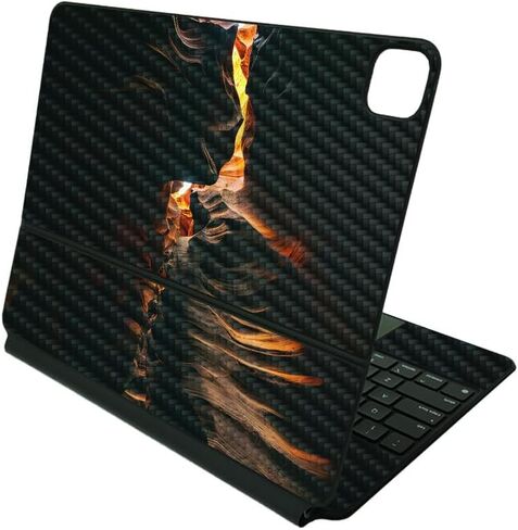 Glossy Glitter Skin Compatible with Apple Magic Keyboard for iPad Pro 12.9" (5th Generation) - Fissure - Premium 3M Vinyl Protective Wrap Decal Cover | Crafted in The USA by MightySkins in Kuwait