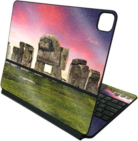 Glossy Glitter Skin Compatible with Apple Magic Keyboard for iPad Pro 12.9" (5th Generation) - Fissure - Premium 3M Vinyl Protective Wrap Decal Cover | Crafted in The USA by MightySkins in Kuwait
