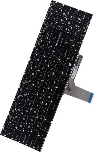 Deal4GO Backlit Keyboard Replacement for MSI GL65 GL75 GP75 GF75 GE72 GE75 GS72 GS73 GP73 GP72 GL63 GT72VR MS-1795 MS-16J2 MS-16L2 - RED, 15.6-inch, BLACK, NSK-FB1LN in Saudi Arabia