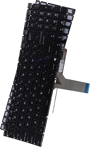 Deal4GO Backlit Keyboard Replacement for MSI GL65 GL75 GP75 GF75 GE72 GE75 GS72 GS73 GP73 GP72 GL63 GT72VR MS-1795 MS-16J2 MS-16L2 - RED, 15.6-inch, BLACK, NSK-FB1LN in Saudi Arabia
