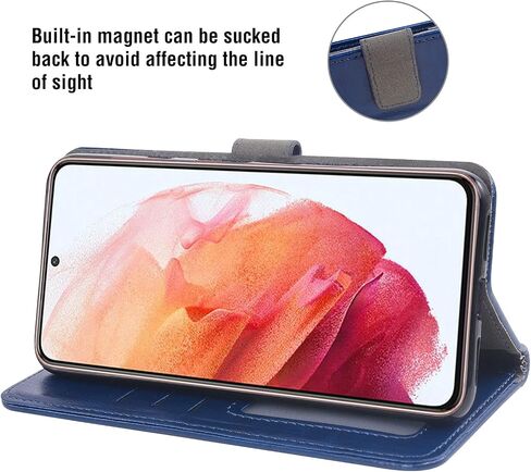 Asuwish متوافق مع هاتف Samsung Galaxy S21 Plus Glaxay S21+ 5G حافظة محفظة من الزجاج المقسى وغطاء جلدي قابل للطي وحامل بطاقات لهاتف Gaxaly S21+5G S21plus 21S + S 21 21+ G5 أسود in Saudi Arabia