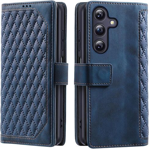 for Samsung Galaxy A25 5G Case, with Card Slot & Kickstand, Shockproof Flip PU Leather Magnetic Full Protective Wallet for SamsungA25 A 25 GalaxyA25 Phone Cover (Blue, Samsung Galaxy A25 5G) in Saudi Arabia