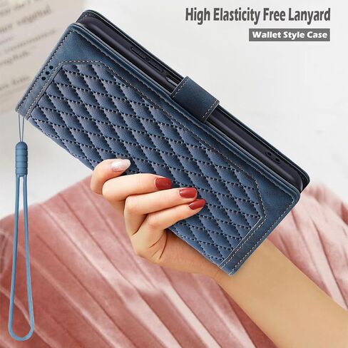 for Samsung Galaxy A25 5G Case, with Card Slot & Kickstand, Shockproof Flip PU Leather Magnetic Full Protective Wallet for SamsungA25 A 25 GalaxyA25 Phone Cover (Blue, Samsung Galaxy A25 5G) in Saudi Arabia