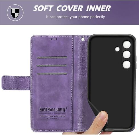 حافظة لهاتف Samsung Galaxy A25 5G، مع فتحة للبطاقة ومسند، محفظة حماية كاملة مغناطيسية من جلد البولي يوريثان مقاومة للصدمات لهاتف SamsungA25 A 25 GalaxyA25 (أزرق، Samsung Galaxy A25 5G) in Kuwait