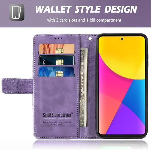 حافظة لهاتف Samsung Galaxy A25 5G، مع فتحة للبطاقة ومسند، محفظة حماية كاملة مغناطيسية من جلد البولي يوريثان مقاومة للصدمات لهاتف SamsungA25 A 25 GalaxyA25 (أزرق، Samsung Galaxy A25 5G) in Kuwait