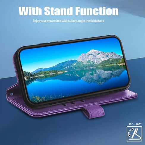 حافظة لهاتف Samsung Galaxy A25 5G، مع فتحة للبطاقة ومسند، محفظة حماية كاملة مغناطيسية من جلد البولي يوريثان مقاومة للصدمات لهاتف SamsungA25 A 25 GalaxyA25 (أزرق، Samsung Galaxy A25 5G) in Kuwait