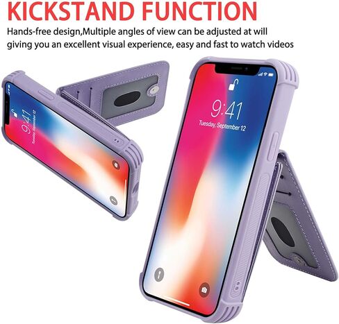 VANAVAGY Compatible for iPhone Xs/iPhone X Wallet Case for Women and Men,Leather Magnetic Clasp Flip Folio Phone Cover with Credit Card Holder and Coin Pocket,Burgundy in Kuwait