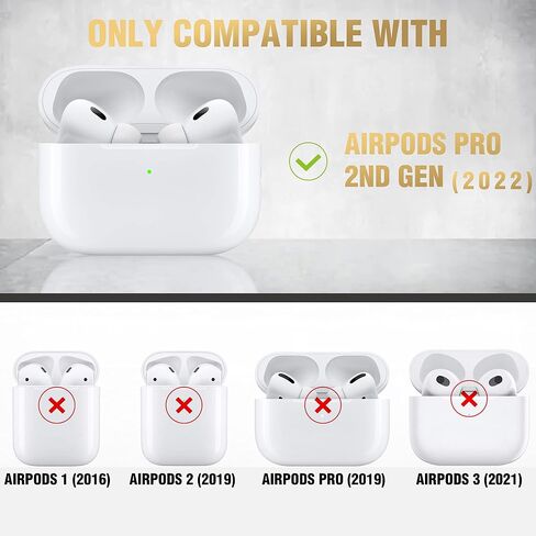 Valkit Compatible Airpods Pro 2nd/1st Generation Case Cover, Shockproof Protective AirPods Pro 2 Case 2022/2023 with Keychain & Lanyard for Men Women Military Skin Case for Air Pod Pro 2nd/1st Gen in Saudi Arabia