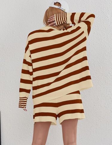 Women's Sets 2 Piece Outfits Short Sets With Pockets Oversized Pullover Two Piece Summer Sets Lounge Set in Saudi Arabia