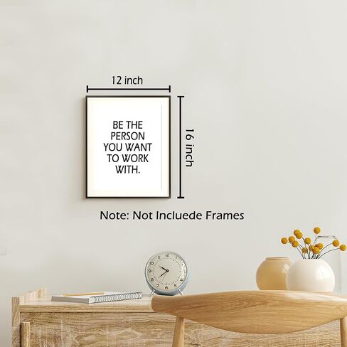 KSDUT Office Wall Decor Art Set of 4 - Inspirational Quote Artwork Poster Prints Team Work Motivational Wall Decor for Home Cubicle Workplace Decorations - 8"x10" Unframed in Saudi Arabia