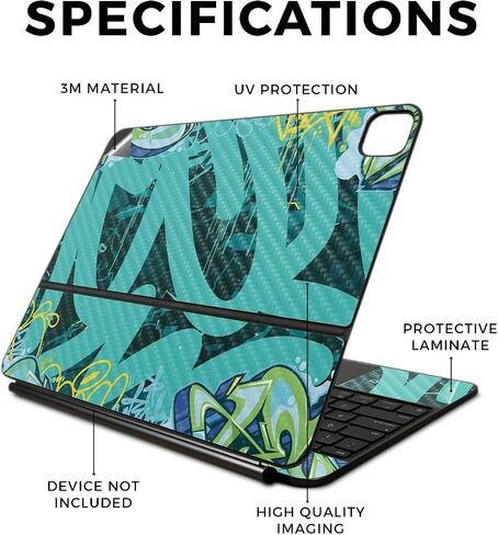 Skin Compatible with Apple Magic Keyboard for iPad Pro 13‑inch (M4) 2024 - Camber - Premium 3M Vinyl Protective Wrap Decal Cover - Easy to Apply | Crafted in The USA by MightySkins in Saudi Arabia
