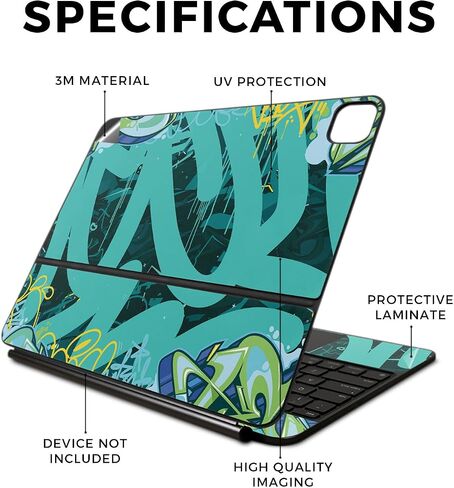 Skin Compatible with Apple Magic Keyboard for iPad Pro 13‑inch (M4) 2024 - Camber - Premium 3M Vinyl Protective Wrap Decal Cover - Easy to Apply | Crafted in The USA by MightySkins in Saudi Arabia