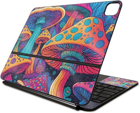 Carbon Fiber Skin Compatible with Apple Magic Keyboard for iPad Pro 13‑inch (M4) 2024 - Fluorescent - Premium 3M Vinyl Protective Wrap Decal Cover - Easy to Apply | Crafted in The USA by MightySkins in Kuwait