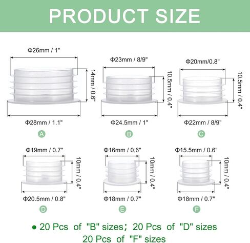 uxcell 1Set 2Size 1/2in 4/5in Salt Shaker Stoppers, Plastic Salt Shaker Plug Stopper Clear Replacement Plug Bottle Caps Reusable Clear Round Plastic End Cap for Bottles Pipes in Saudi Arabia