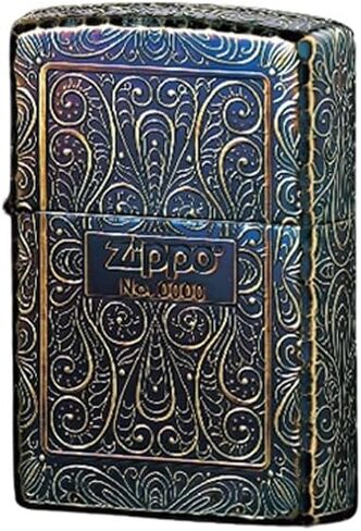 ولاعة Zippo 2GL-5KARART، رقم تسلسلي أرابيسك مطلي بالذهب، معالجة خماسية الجوانب، ZP-2GL-5KARART in Saudi Arabia