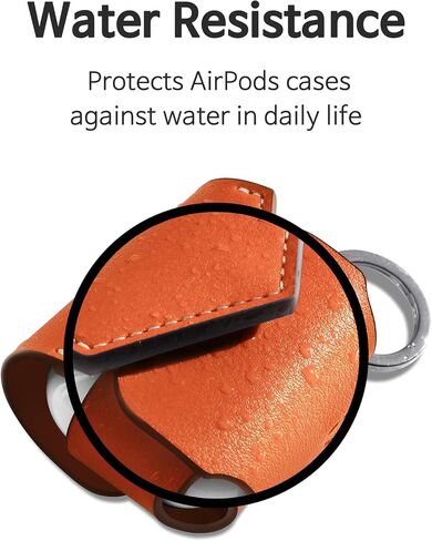 GreedyFarmers AirPods Pro Case Cover with Carabiner, Premium Leather Protective Wireless Charging AirPods Pro Earbuds Case Skin Accessories Compatible for Apple AirPods Pro (Forest Green) in Saudi Arabia