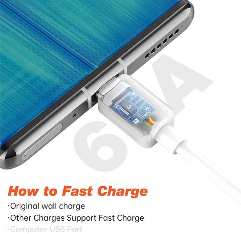 كابل ذكر USB A إلى C بطول 3 أقدام، كابل 60 وات 6 أقدام C إلى C، سلك شاحن USB A إلى USB C لأجهزة الكمبيوتر المحمول، Apple، لهاتف Samsung Galaxy S10 S10+، LG V30، Beats Fit Pro والمزيد [عبوتان] in Saudi Arabia