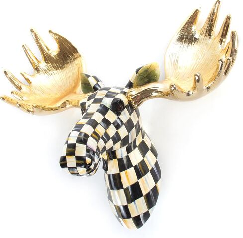 MACKENZIE-CHILDS Courtly Check Small Deer, Checkered Deer Wall Decor, Unique Home Decor in Kuwait