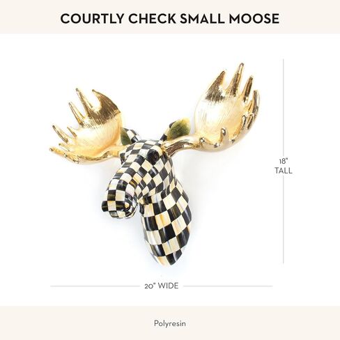 MACKENZIE-CHILDS Courtly Check Small Deer, Checkered Deer Wall Decor, Unique Home Decor in Kuwait