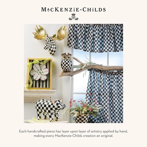 MACKENZIE-CHILDS Courtly Check Small Deer, Checkered Deer Wall Decor, Unique Home Decor in Kuwait
