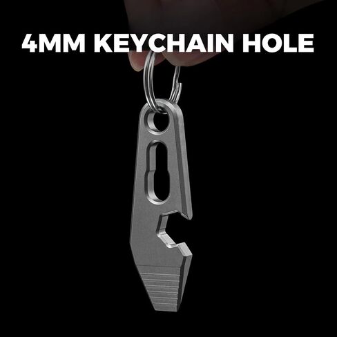 EDC Pry Bar for Keychain, 1.77" Titanium Pocket Pry Bar Mini Crowbar Multitool with Bottle Opener, Screwdriver and Wrench in Saudi Arabia