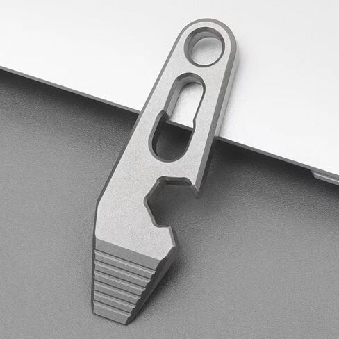 EDC Pry Bar for Keychain, 1.77" Titanium Pocket Pry Bar Mini Crowbar Multitool with Bottle Opener, Screwdriver and Wrench in Saudi Arabia