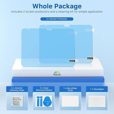 واقي شاشة MoKo مناسب لجهاز iPad الجيل العاشر 10.9 بوصة 2022، فيلم شاشة من الورق اللباد لكتابة سلسة، عبوة من قطعتين in Saudi Arabia