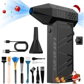 X6 Compressed Air Duster Electric Cordless Turbo Fan 130000RPM 180W Motor for Cleaning Keyboard and PC 4000mAh Battery 20W Fast Charging Air Blower