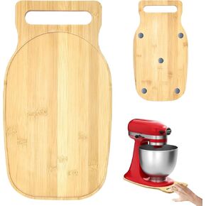 Mixer Slider Compatible with Kitchen aid Bowl Lift 4 .5-5 Qt Stand Mixer Natural Bamboo - Kitchen Countertop Storage Mover Sliding Caddy for Kitchen Aid 4 .5-5 Qt Mixer (Natural)