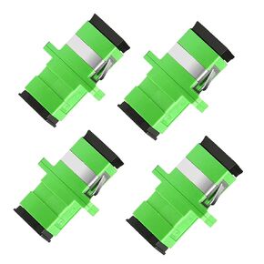 SC/APC to SC/APC Adapter SC Female to SC Female APC Simplex Single Mode Fiber Optical Coupler SC Singlemode Fiber Optic Adapter Network Internet Connector Adapter with Mount Panel