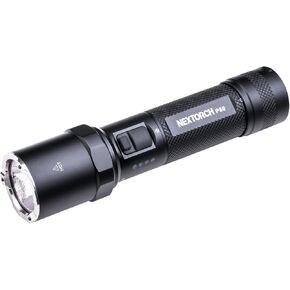NEXTORCH P80 Rechargeable Flashlight High Lumens, 1600 Lumens LED Tactical Flashlight with 5 Modes & Strobe & Ceramic Glass Breaker for Night Duty, Outdoor Adventure, Self-Protection, Daily Use