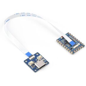 waveshare ESP32-S3 Mini Development Board with USB Port Adapter Board Based on ESP32-S3FH4R2 Dual-Core Processor,2.4GHz Wi-Fi and Bluetooth LE Support,240MHz Running Frequency